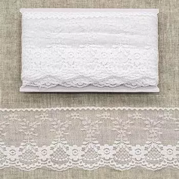 Кружево 9,3см*13,71м WL-73 (белый)