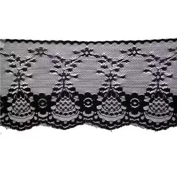 Кружево 9,3см*13,71м WL-73 (черный)