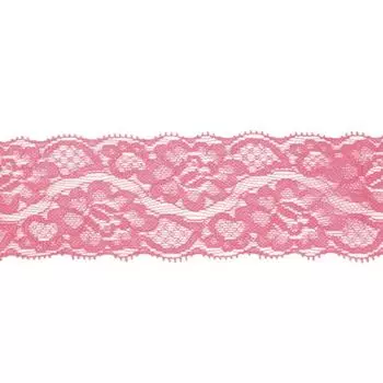 Кружево эластичное EL-35, 58мм*20м (JD019 цикламен)
