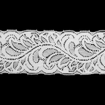 Кружево эластичное LAEC1016, 60мм*25м (белый)