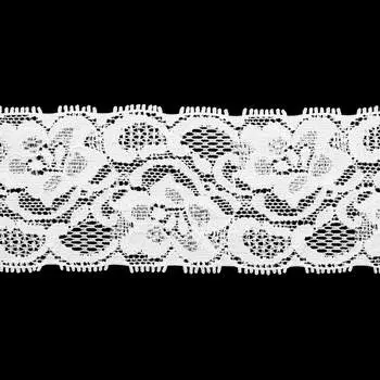 Кружево эластичное LAEC1091, 45мм*25м (белый)