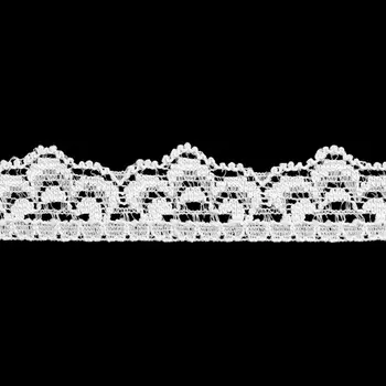 Кружево эластичное LAEC5233, 16мм*25м (белый)