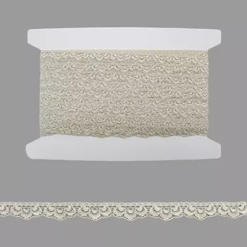 Кружево эластичное LAEC5233, 16мм*25м (бежевый)