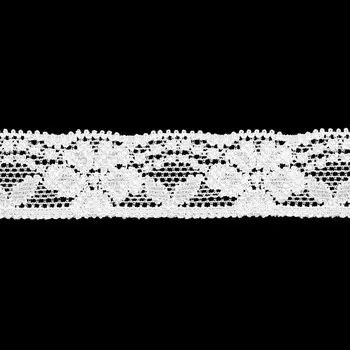 Кружево эластичное LAEC5366, 20мм*25м (белый)