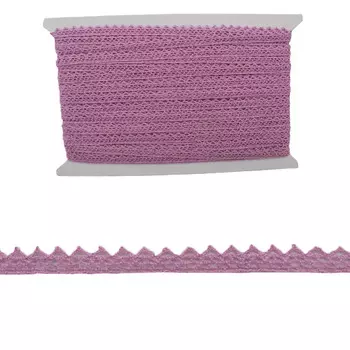 Кружево CL-001, 8мм*20м, х/б (JD017 розовый)