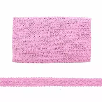 Кружево CL-048, 12мм*20м, х/б (JD017 розовый)