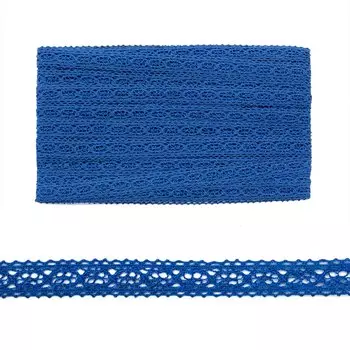 Кружево CL-048, 12мм*20м, х/б (JD054 синий)