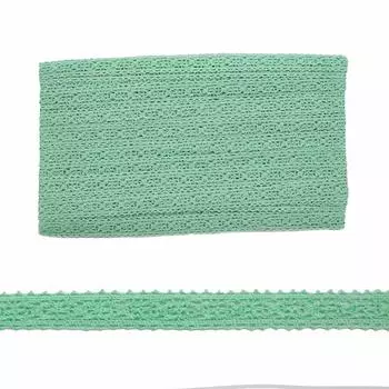 Кружево CL-048, 12мм*20м, х/б (JD074 св.бирюзовый)