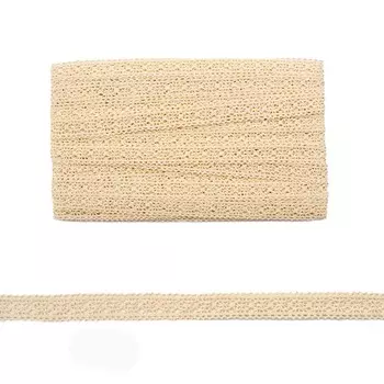 Кружево CL-048, 12мм*20м, х/б (неотбеленный)