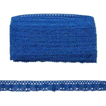 Кружево CL-071, 20мм*20м, х/б (JD054 синий)