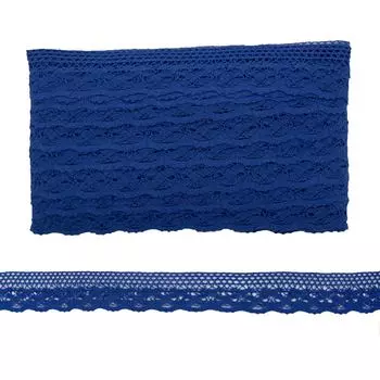 Кружево CL-091, 33мм*20м, х/б (JD054 синий)