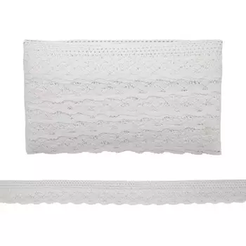 Кружево CL-091, 33мм*20м, х/б (белый)