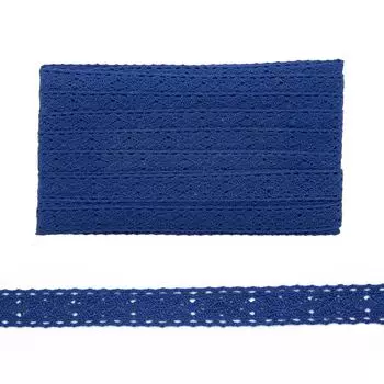 Кружево CL-103, 20мм*20м, х/б (JD056 т.синий)
