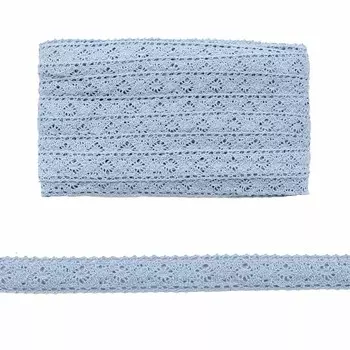 Кружево CL-103, 20мм*20м, х/б (JD041 голубой)