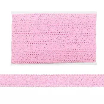 Кружево CL-103, 20мм*20м, х/б (JD020 св.розовый)