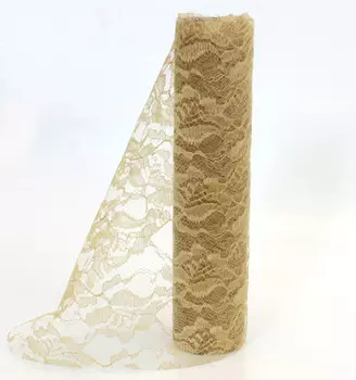 Кружево гипюр 24см*4,57м (бежевый)
