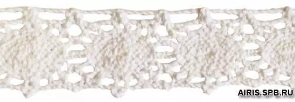 Кружево х/б 7550-L0069 30мм (белый)