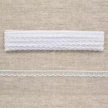 Кружево капрон 0574-1027 1,5см *13,71м (белый)