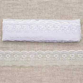 Кружево капрон 0574-2013 5,3см *13,71м (белый)