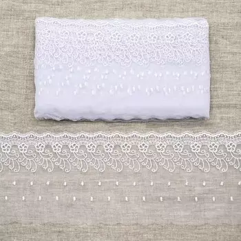 Кружево капрон 12,7см*13,71м 0574-5002 (белый)