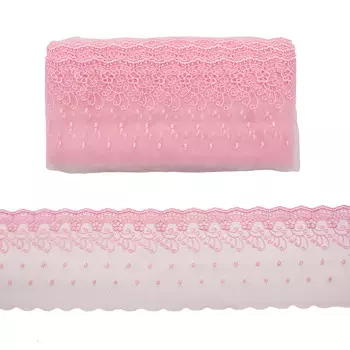 Кружево капрон 12,7см*13,71м 0574-5002 (А549 розовый)
