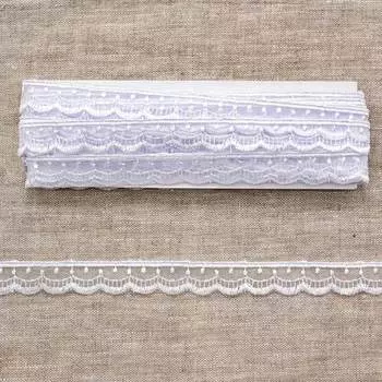 Кружево капрон 1,5см*6,8 м (+/- 4 см) 0574-1027, белый