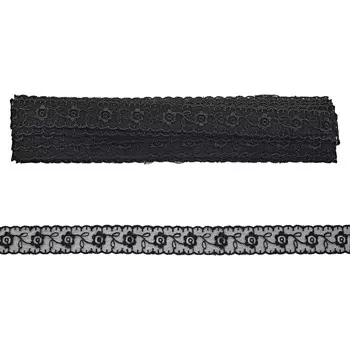 Кружево капрон 2,2см*13,71м 0574-1003 (черный)