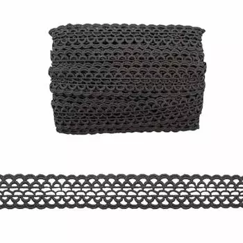 Кружево LACH-1105 33мм*13,71м (335 серый)