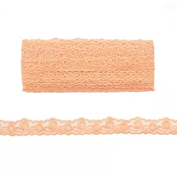 Кружево органза, 23мм*13,71м (025 св.розовый)