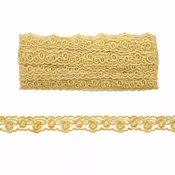 Кружево органза, 23мм*13,71м (102 бежевый)