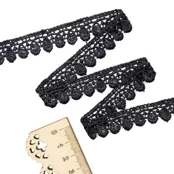 Кружево вязан. КМС 1103 черное 1,8см