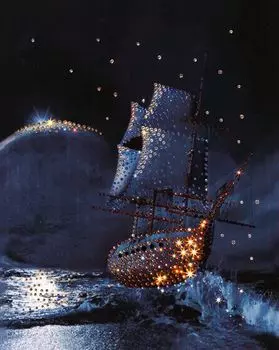 КС033 Набор для изготовления картины со стразами 'Дорога домой'