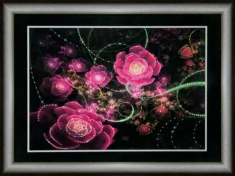 КС103 Набор для изготовления картины со стразами 'Розовое сияние'