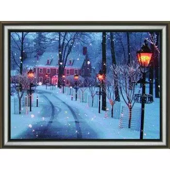 КС1052 Набор для изготовления картины со стразами 'Морозный вечер'