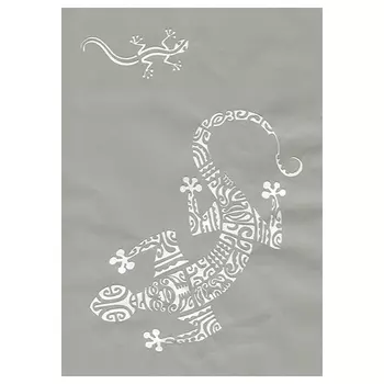 KS-BSXL-002 Трафарет на клейкой основе 'Саламандра маори', А4 Ki Sign