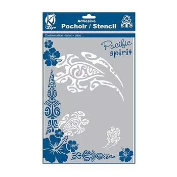 KS-BSXL-004 Трафарет на клейкой основе 'Черепахи маори', А4 Ki Sign