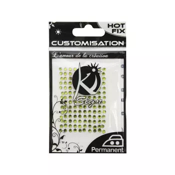 KS-C-STRASS-3 Термоклеевые стразы стеклянные 3мм, 140шт Ki Sign (зеленый)