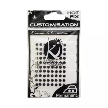 KS-C-STRASS-4 Термоклеевые стразы стеклянные 4мм, 35шт Ki Sign (черный)