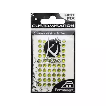 KS-C-STRASS-5 Термоклеевые стразы стеклянные 5мм, 60шт Ki Sign (зеленый)