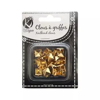 KS-GC10 Заклепки квадратные 10х10мм, 30 шт Ki Sign (золото)