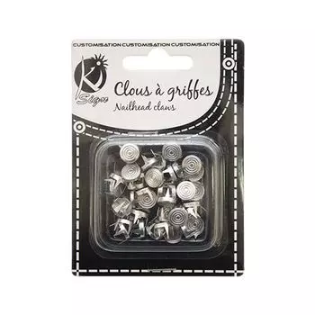 KS-GRS8AR Заклепки круглые со спиралью 8мм, серебро, 40 шт Ki Sign