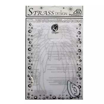 KS-MOSM026 Термоаппликация из страз 'Крылья ангела', 18,5*26см Ki Sign