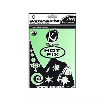 KS-TISSU-DARKLITE Лист термоклеевой светящий в темноте для аппликаций, 15*20см Ki Sign