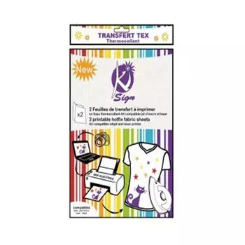 KS-TPRINTA4 Ткань для печати термотрансферного мотива, А4, 2шт. Ki Sign