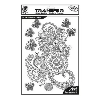 KS-TRN-ARABESQ Термотрансферный мотив 'Арабеска', черный, А4 Ki Sign