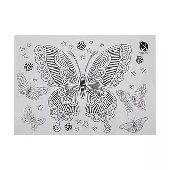 KS-TRN-BUTTERFLY Термотрансферный мотив 'Бабочка', черный, А4 Ki Sign