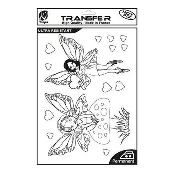 KS-TRN-FEES Термотрансферный мотив 'Феи', черный, А4 Ki Sign