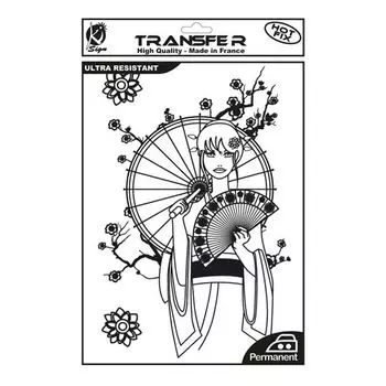 KS-TRN-MANGA Термотрансферный мотив 'Манга', черный, А4 Ki Sign