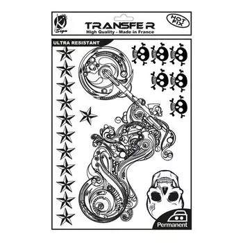 KS-TRN-MOTO Термотрансферный мотив 'Байк', черный, А4 Ki Sign