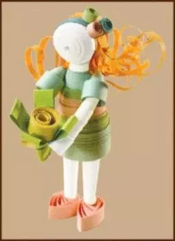 КВ-001 Набор для квиллинга 'Девочка-весна'